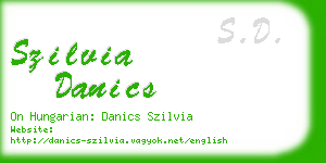 szilvia danics business card
